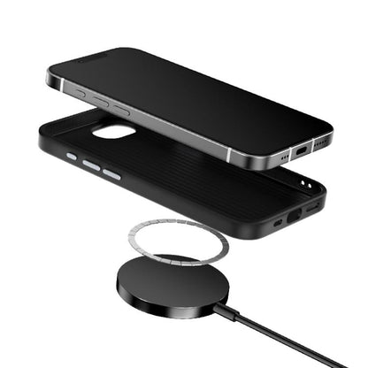 For iPhone 16e ABEEL 6D Micro Relief MagSafe Magnetic Phone Case(Green) by bashfashion