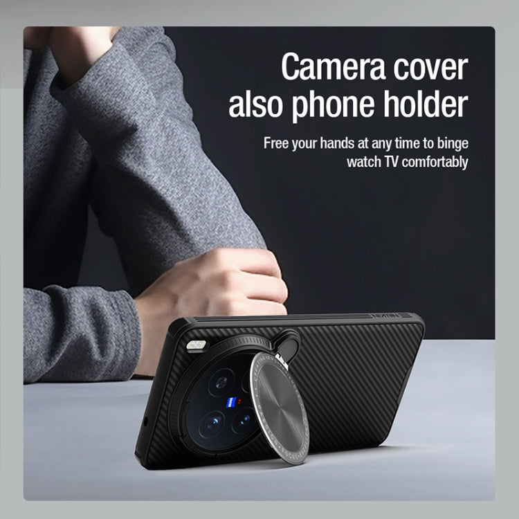 For vivo X200 Pro NILLKIN CamShield Prop MagSafe Magnetic PC Phone Case(Black) by NILLKIN