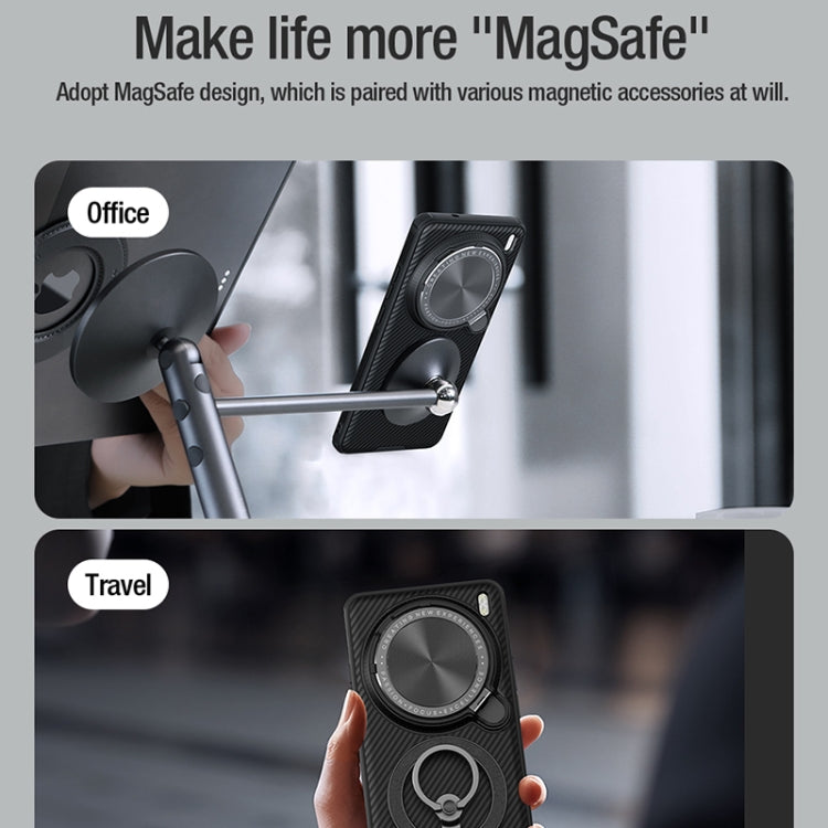 For vivo X200 Pro NILLKIN CamShield Prop MagSafe Magnetic PC Phone Case(Black) by NILLKIN