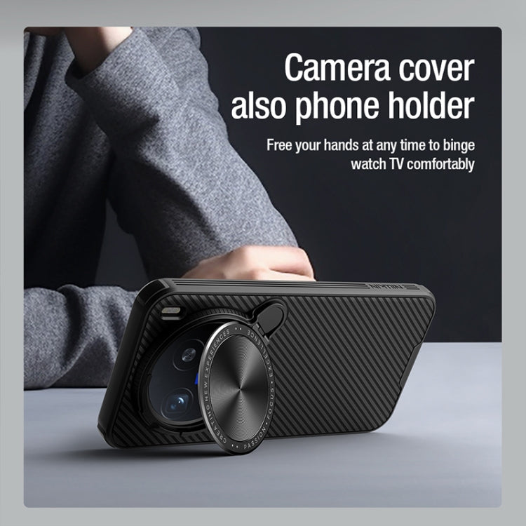 For vivo X200 Pro mini NILLKIN CamShield Prop MagSafe Magnetic PC Phone Case(Black) by NILLKIN