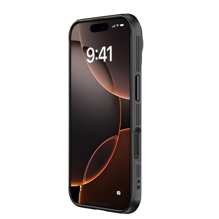 For iPhone 16 Pro Max NILLKIN CamShield Prop MagSafe Magnetic PC Phone Case with Frame(Black) by NILLKIN