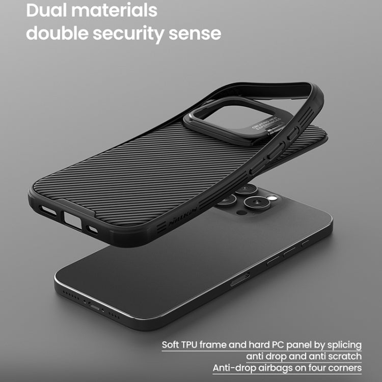 For iPhone 16 Pro Max NILLKIN CamShield Prop MagSafe Magnetic PC Phone Case with Frame(Black) by NILLKIN