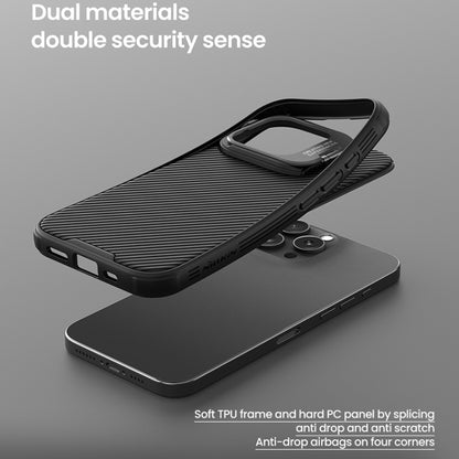 For iPhone 16 Pro Max NILLKIN CamShield Prop MagSafe Magnetic PC Phone Case with Frame(Black) by NILLKIN