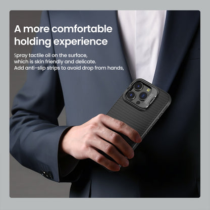 For iPhone 16 Pro Max NILLKIN CamShield Prop MagSafe Magnetic PC Phone Case with Frame(Black) by NILLKIN