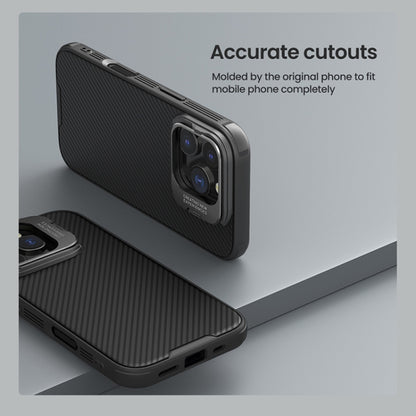 For iPhone 16 Pro Max NILLKIN CamShield Prop MagSafe Magnetic PC Phone Case with Frame(Black) by NILLKIN