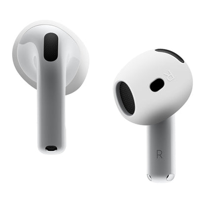 For AirPods 4 Ear Cap Soft Silicone Protective Case(White) by bashfashion
