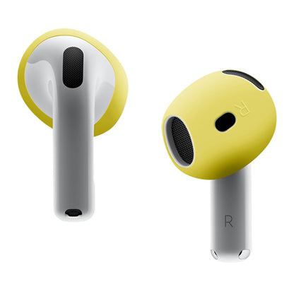 For AirPods 4 Ear Cap Soft Silicone Protective Case(Yellow) by bashfashion