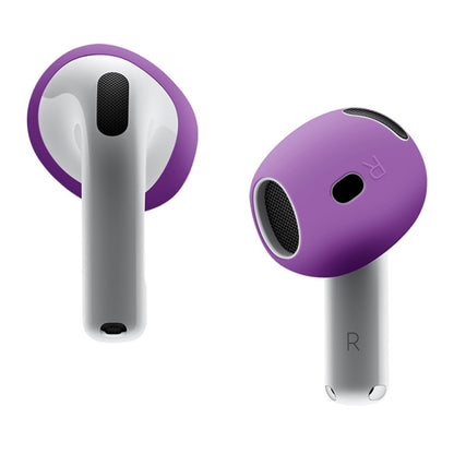 For AirPods 4 Ear Cap Soft Silicone Protective Case(Purple) by bashfashion