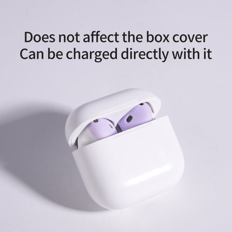 For AirPods 4 Ear Cap Soft Silicone Protective Case(Dark Green) by bashfashion