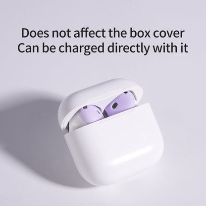 For AirPods 4 Ear Cap Soft Silicone Protective Case(Light Pink) by bashfashion