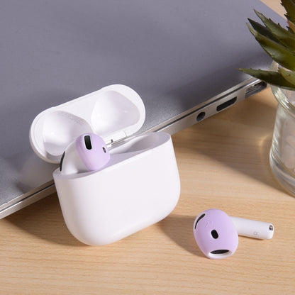 For AirPods 4 Ear Cap Soft Silicone Protective Case(Dark Blue) by bashfashion