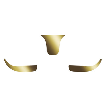 For Samsung Galaxy Buds3 Pro Bluetooth Earphone Charging Box Metal Stickers(Gold) by bashfashion