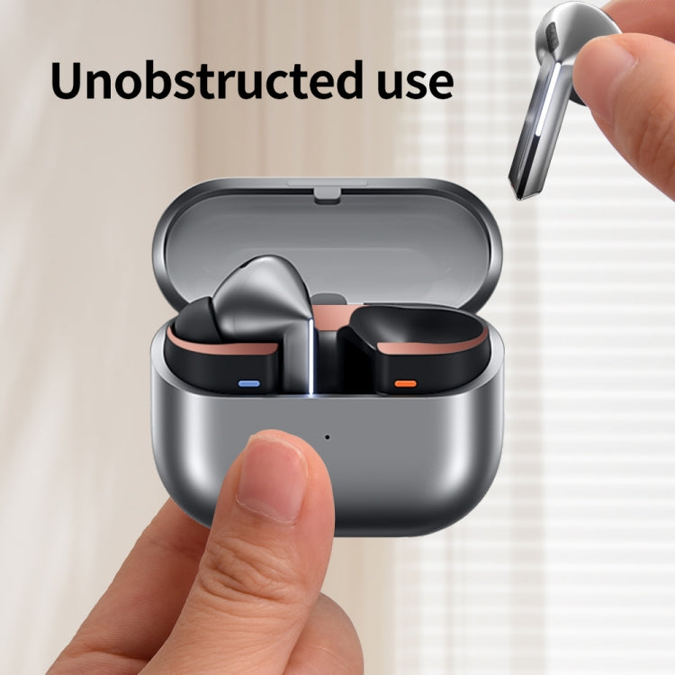 For Samsung Galaxy Buds3 Pro Bluetooth Earphone Charging Box Metal Stickers(Black) by bashfashion
