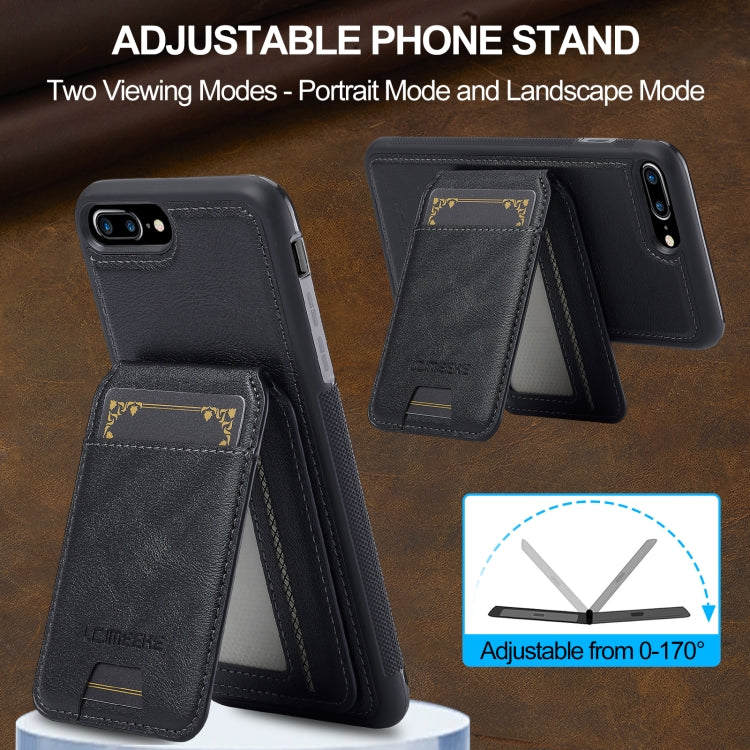 For iPhone SE 2024 LC.IMEEKE L3 Series Detachable RFID Card Bag Magsafe Phone Case(Black) by LC.IMEEKE