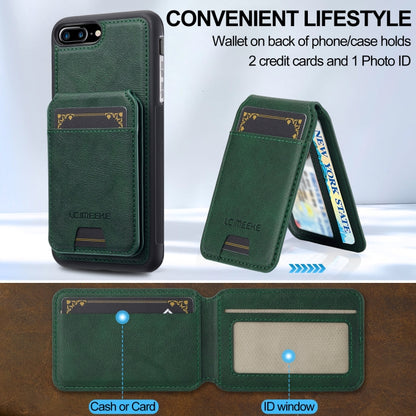 For iPhone SE 2024 LC.IMEEKE L3 Series Detachable RFID Card Bag Magsafe Phone Case(Green) by LC.IMEEKE