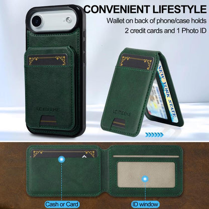 For iPhone Air LC.IMEEKE L3 Series Detachable RFID Card Bag Magsafe Phone Case(Green) by LC.IMEEKE