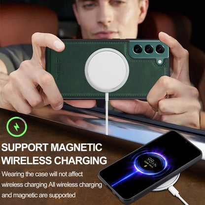 For Samsung Galaxy S21+ 5G LC.IMEEKE L3 Series Detachable RFID Card Bag Magsafe Phone Case(Green) by LC.IMEEKE