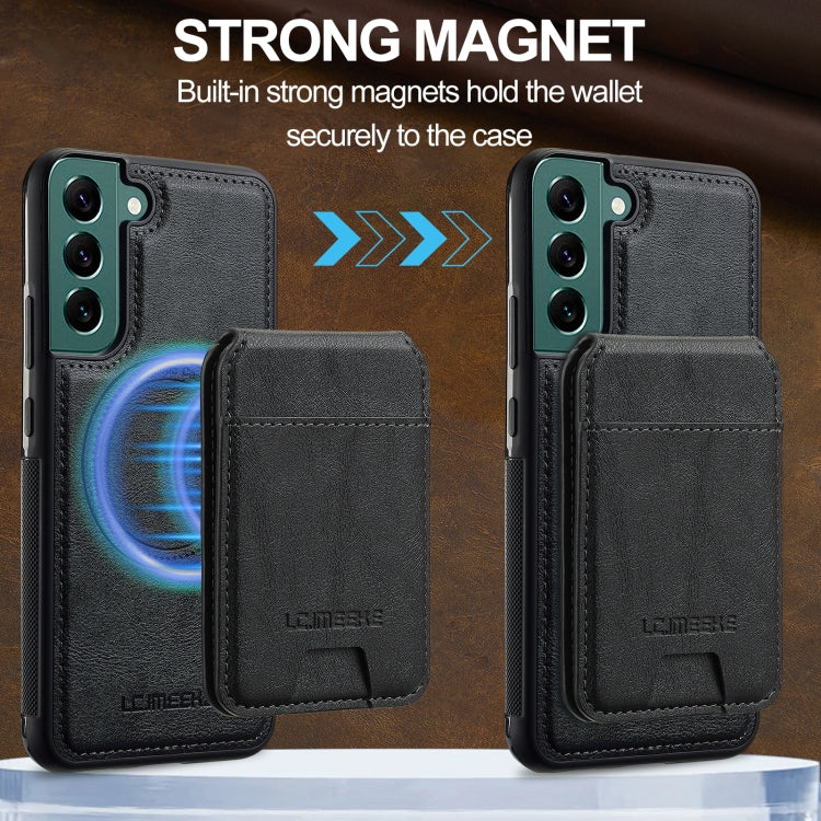 For Samsung Galaxy S20 FE LC.IMEEKE L3 Series Detachable RFID Card Bag Magsafe Phone Case(Black) by LC.IMEEKE