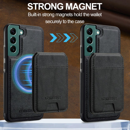 For Samsung Galaxy S20 FE LC.IMEEKE L3 Series Detachable RFID Card Bag Magsafe Phone Case(Black) by LC.IMEEKE