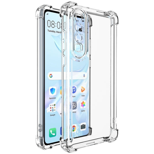 For Huawei P30 IMAK UX-4 Series Four-corner Shockproof Phone Case(Transparent) by imak