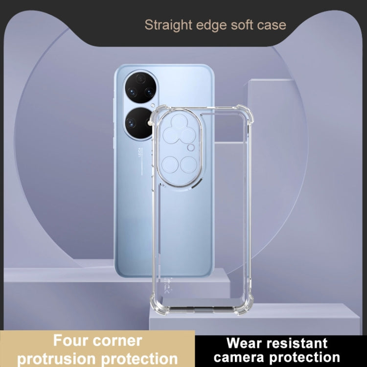 For Huawei P50 / P50E IMAK UX-4 Series Four-corner Shockproof Phone Case(Transparent) by imak