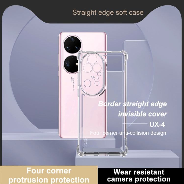 For Huawei P50 Pro IMAK UX-4 Series Four-corner Shockproof Phone Case(Transparent) by imak