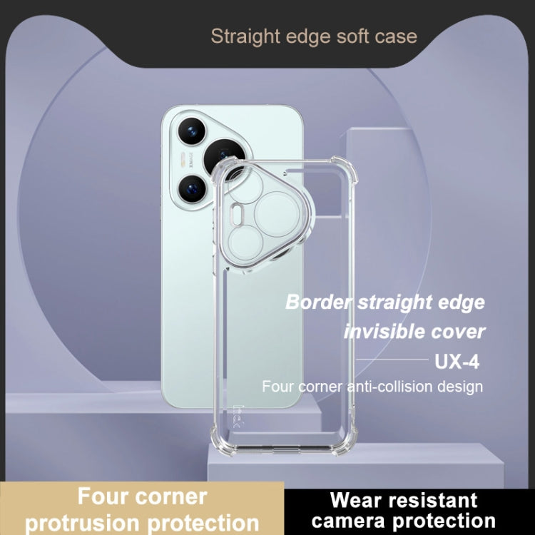 For Huawei Pura 70 IMAK UX-4 Series Four-corner Shockproof Phone Case(Transparent) by imak