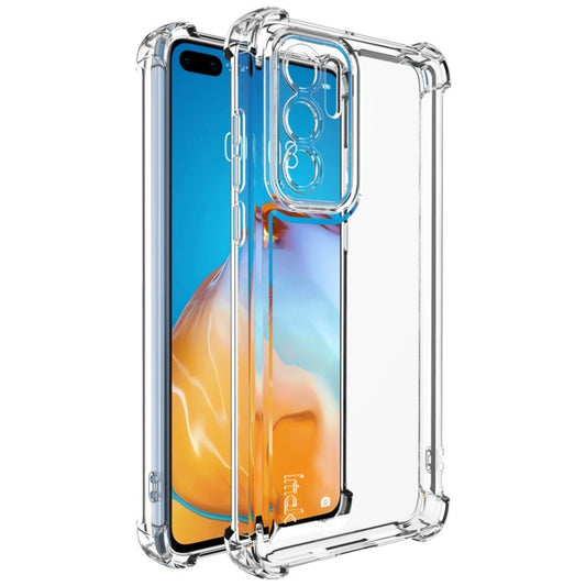 For Huawei P40 IMAK UX-4 Series Four-corner Shockproof Phone Case(Transparent) by imak