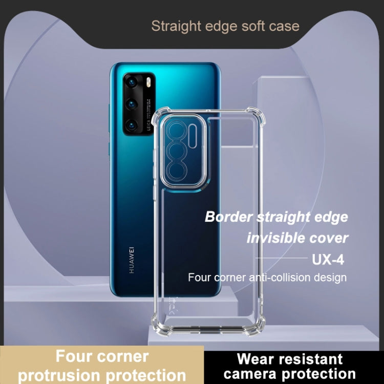 For Huawei P40 IMAK UX-4 Series Four-corner Shockproof Phone Case(Transparent) by imak