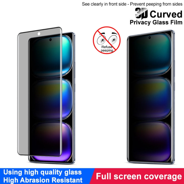 For Infinix Hot 50 Pro+ 4G imak 3D Curved Privacy Full Screen Tempered Glass Film by imak