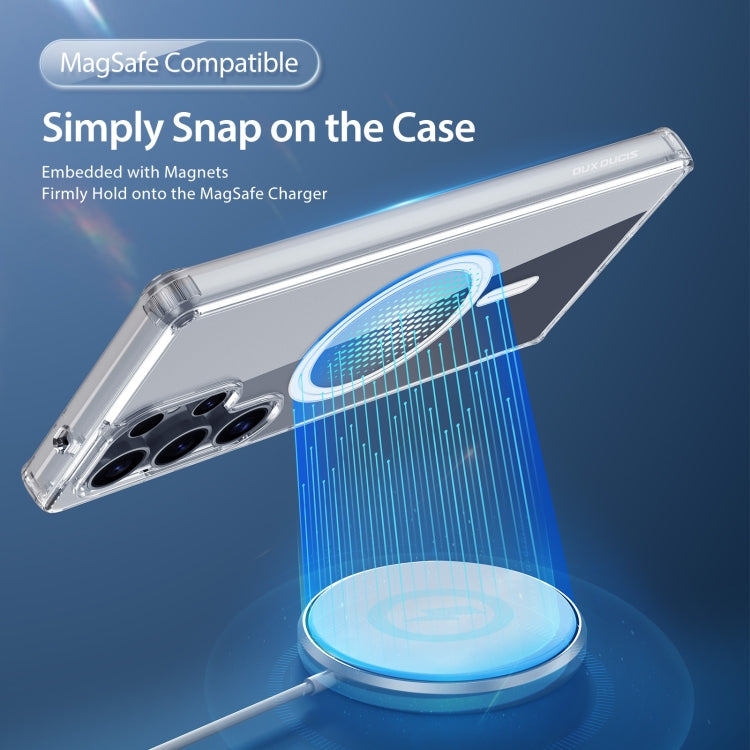 For Samsung Galaxy S25 Ultra 5G DUX DUCIS Clin Mag Series Magsafe TPU Phone Case(Transparent) by DUX DUCIS