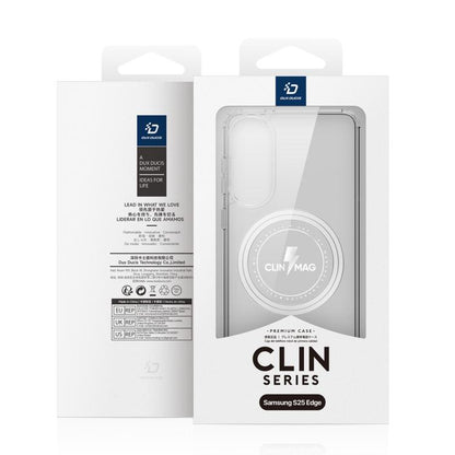 For Samsung Galaxy S25 Edge 5G DUX DUCIS Clin Mag Series Magsafe TPU Phone Case(Transparent) by DUX DUCIS