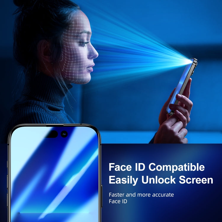 For iPhone 15 JOYROOM Knight Series 2.5D Full Screen Privacy Tempered Film by JOYROOM