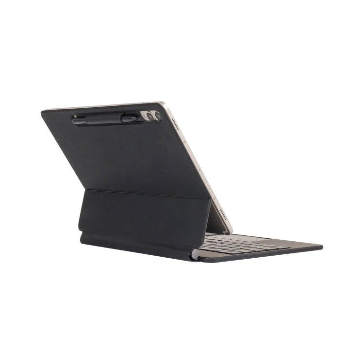 For Samsung Galaxy Tab S9 FE / S9 P710 Magnetic Bluetooth Keyboard Leather Tablet Case(Black) by bashfashion