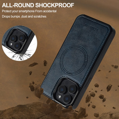 For iPhone 14 Pro LC.IMEEKE L5 Series Detachable RFID Card Bag Magsafe Phone Case(Blue) by LC.IMEEKE