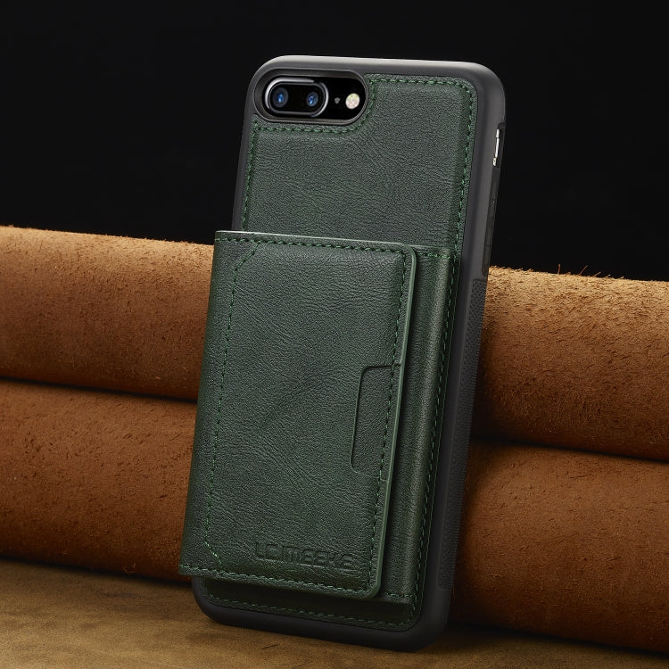 For iPhone SE 2024 LC.IMEEKE L5 Series Detachable RFID Card Bag Magsafe Phone Case(Green) by LC.IMEEKE