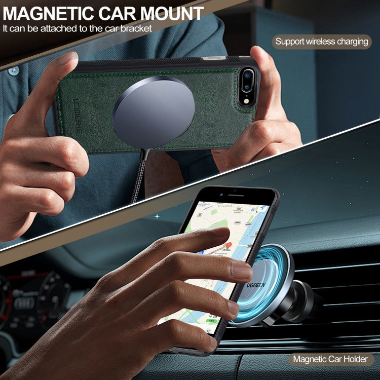 For iPhone SE 2024 LC.IMEEKE L5 Series Detachable RFID Card Bag Magsafe Phone Case(Green) by LC.IMEEKE