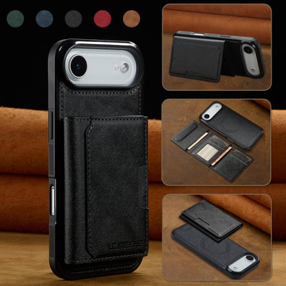 For iPhone Air LC.IMEEKE L5 Series Detachable RFID Card Bag Magsafe Phone Case(Black) by LC.IMEEKE