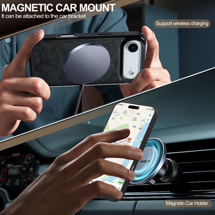 For iPhone Air LC.IMEEKE L5 Series Detachable RFID Card Bag Magsafe Phone Case(Black) by LC.IMEEKE