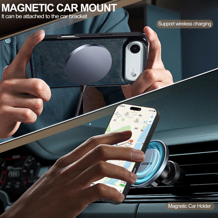 For iPhone Air LC.IMEEKE L5 Series Detachable RFID Card Bag Magsafe Phone Case(Blue) by LC.IMEEKE