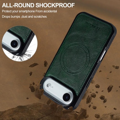 For iPhone Air LC.IMEEKE L5 Series Detachable RFID Card Bag Magsafe Phone Case(Green) by LC.IMEEKE