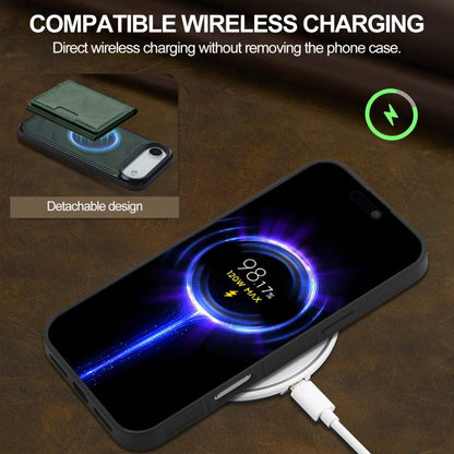 For iPhone Air LC.IMEEKE L5 Series Detachable RFID Card Bag Magsafe Phone Case(Green) by LC.IMEEKE