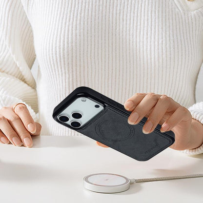 For iPhone 17 Pro Max LC.IMEEKE L5 Series Detachable RFID Card Bag Magsafe Phone Case(Black) by LC.IMEEKE