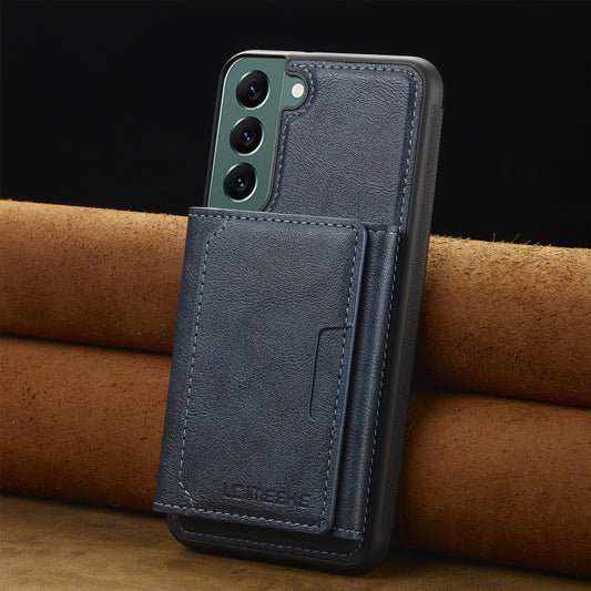 For Samsung Galaxy S21 5G LC.IMEEKE L5 Series Detachable RFID Card Bag Magsafe Phone Case(Blue) by LC.IMEEKE