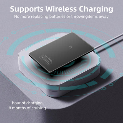 F9 Mirror Surface Ultra-thin Card Type Location Tracker Anti-lost Device(Black) by bashfashion