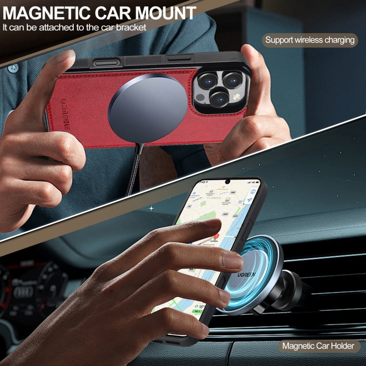 For iPhone 16 Pro Max LC.IMEEKE Magsafe Phone Case(Red) by LC.IMEEKE