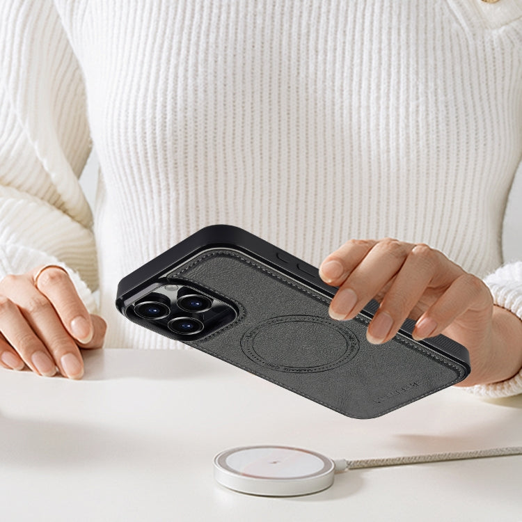 For iPhone 16 Pro Max LC.IMEEKE Magsafe Phone Case(Black) by LC.IMEEKE