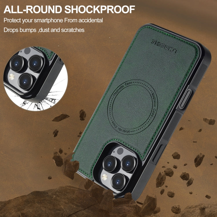 For iPhone 16 Pro Max LC.IMEEKE Magsafe Phone Case(Green) by LC.IMEEKE
