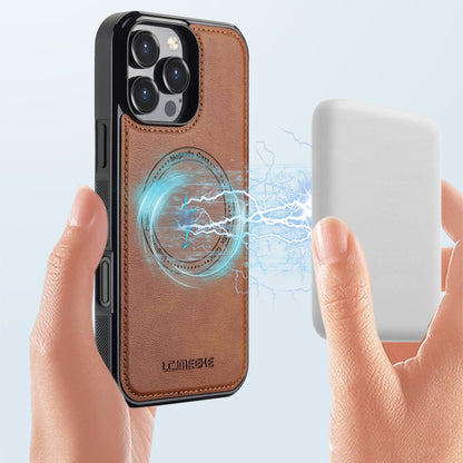 For iPhone 16 Pro LC.IMEEKE Magsafe Phone Case(Brown) by LC.IMEEKE