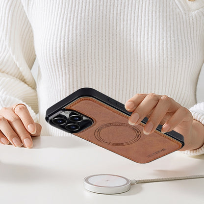 For iPhone 16 Pro LC.IMEEKE Magsafe Phone Case(Brown) by LC.IMEEKE
